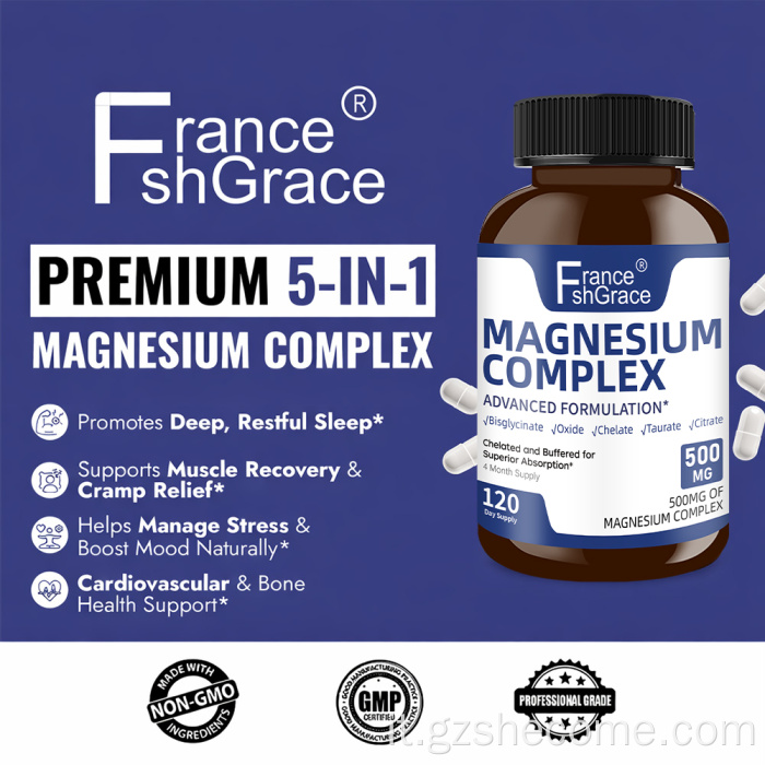 Shecome Magnesium Complex Capsule Supporto per il sonno muscolare